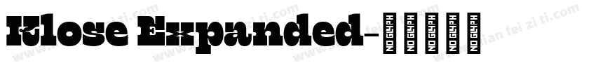 Klose Expanded字体转换